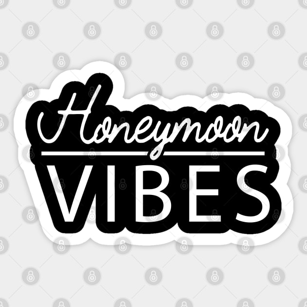 Honeymoon Vibes Sticker by KC Happy Shop